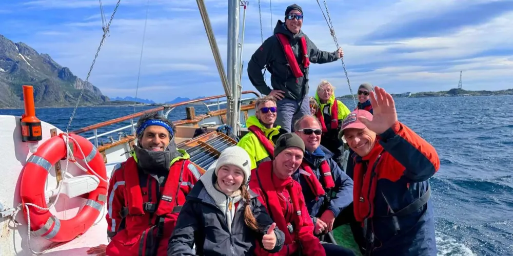 A fresh catch on the Henningsvær fishing trip