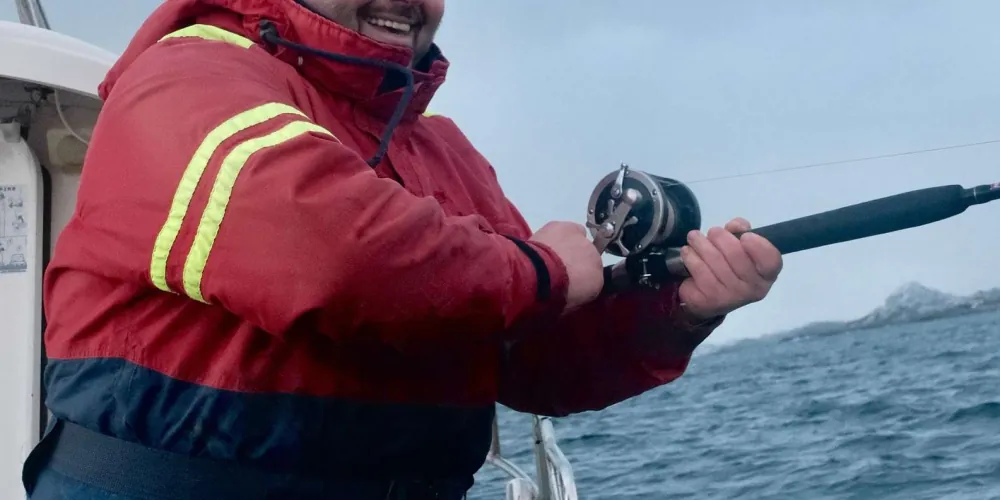 Out fishing on a small-group trip from Svolvær